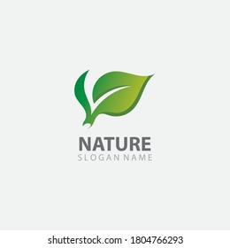 Leaf Nature Logo Design Template Vector