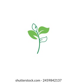 Vector de Plantilla de diseño de logotipo de Naturaleza de hojas