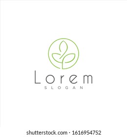 Leaf nature logo Design Vector Stock . Eco, organic, natural logo design
