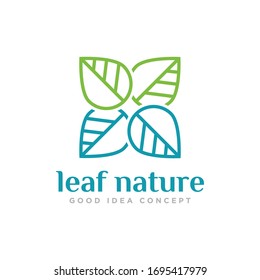 Leaf Nature Logo Design Vector