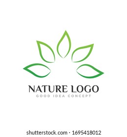 Leaf Nature Logo Design Vector