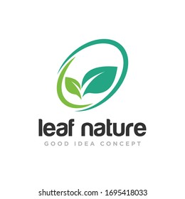 Vector de diseño del logotipo de la naturaleza de la hoja