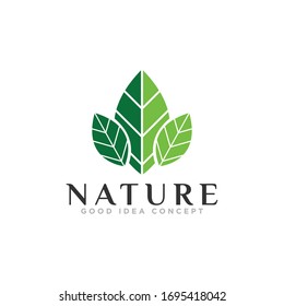 Leaf Nature Logo Design Vector