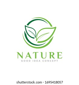 Leaf Nature Logo Design Vector Stock Vector (Royalty Free) 1695418057