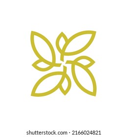leaf nature logo design vector sign