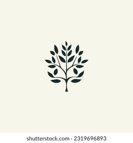 Ilustración vectorial del logotipo de la naturaleza de la hoja