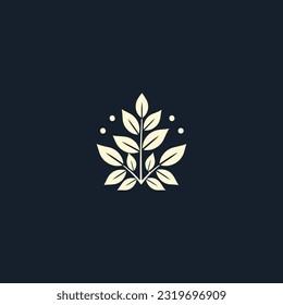 Leaf nature logo design vector illustration