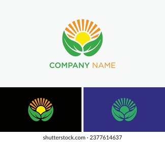 Leaf Nature logo Design Vector Template 