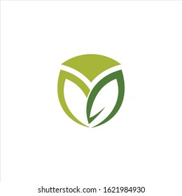 leaf nature logo designs vectors