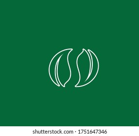 VECTOR VERDE DE LOGO DE NATURALEZA DE HOJA