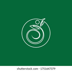 LEAF NATURE LOGO GREEN VECTOR