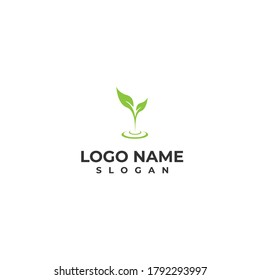 leaf and nature logo icon