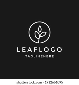 Leaf Nature logo Icon template design in Vector illustration .