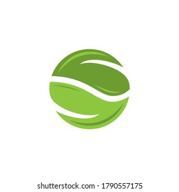 Leaf nature logo icon vector. Simple design nature logo.