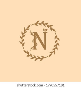 Leaf nature logo icon vector. Simple design nature logo.