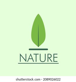leaf nature logo and symbol for sign environment industry