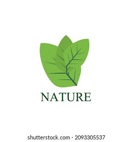 leaf nature logo and symbol for sign environment industry