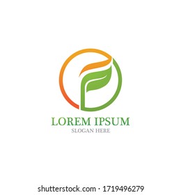 Leaf nature logo and symbol vector