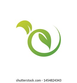 leaf of nature logo template