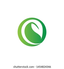 leaf of nature logo template