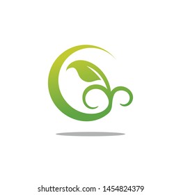 leaf of nature logo template