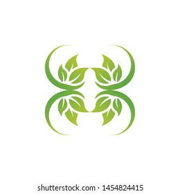 leaf of nature logo template