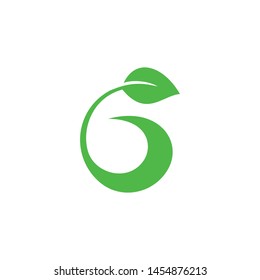 leaf of nature logo template