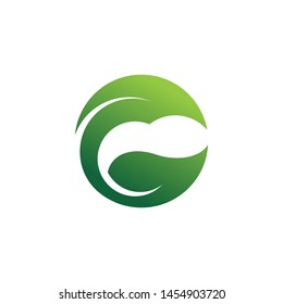 leaf of nature logo template