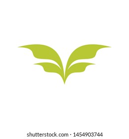leaf of nature logo template
