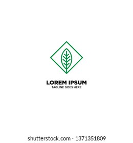 Leaf Nature logo template, vector illustration - Vector