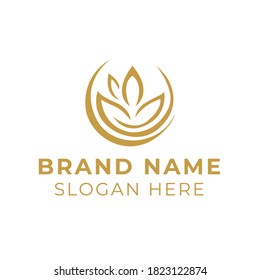 Leaf Nature Logo Vector Illustration Template