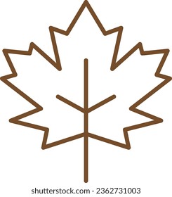leaf, nature, maple, autumn, season, garden, tree, natural, environment, ecology, plant, wood, outline, line, canada, chuseok, thanksgiving day, christmas, new year, foliage, fall, forest, eco, leaves