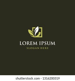 Leaf Nature Organic Abstract Creative Friendly Business Logo