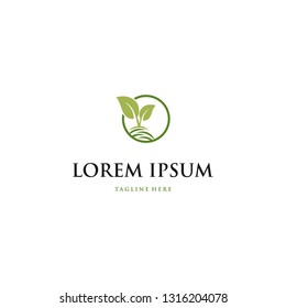 Leaf Nature Organic Abstract Creative Friendly Business Logo