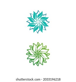 LEAF AND NATURE TREE LOGO FOR BUSINESS VECTOR GREEN PLANT ECOLOGY DESIGN ICON