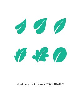 LEAF AND NATURE TREE LOGO FOR BUSINESS VECTOR GREEN PLANT ECOLOGY DESIGN ICON