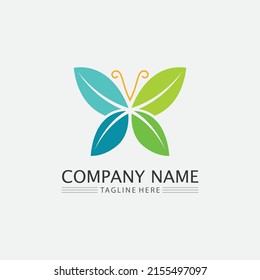LOGOTIPO DE ÁRBOL NATURAL Y DE HOJA PARA EL ICONO DE DISEÑO ECOLÓGICO DE LA PLANTA VERDE DEL VECTOR DE NEGOCIOS