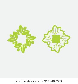 LEAF AND NATURE TREE LOGO FOR BUSINESS VECTOR GREEN PLANT ECOLOGY DESIGN ICON