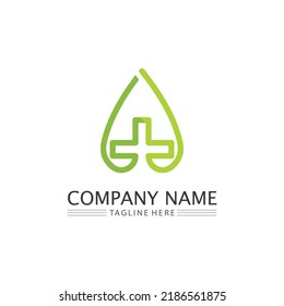 LEAF AND NATURE TREE LOGO FOR BUSINESS VECTOR GREEN PLANT ECOLOGY DESIGN ICON