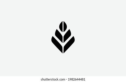Leaf nature vector logo design