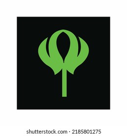 Leaf nature vector logo design