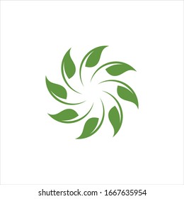 leaf nature vector logo graphic modern abstract