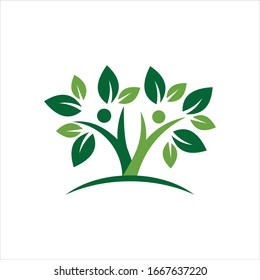 leaf nature vector logo graphic modern abstract
