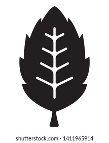Leaf (nature/ecology) flat vector icon