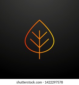 leaf nolan icon. Elements of autumn set. Simple icon for websites, web design, mobile app, info graphics