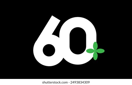 Leaf Number Logo Green White Health