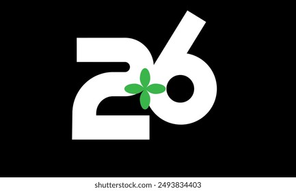 Leaf Number Logo Green White Health - Powered by Shutterstock - Get 15% off with code: PIKWIZARD15