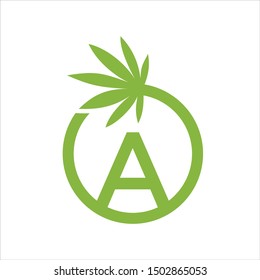 Leaf number logo template for Environmental and natural bussiness industry