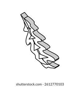 leaf oak autumn isometric icon vector. leaf oak autumn sign. isolated symbol illustration