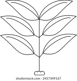 Leaf on the tree vector icon eps 10 